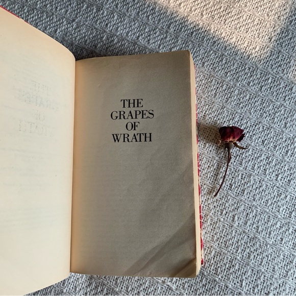 The Grapes of Wrath John Steinbeck Re-Covered Upcycled Vintage Classic Book - Picture 6 of 7